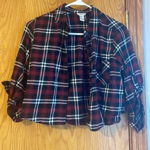 Forever 21 cropped flannel